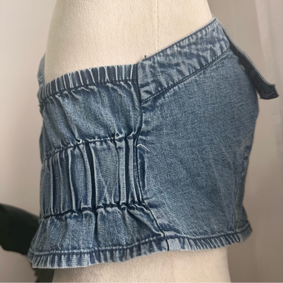 We the Free Free People We the Free Denim Strappy CropTop Tank - Picture 8 of 10